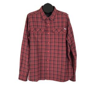 Columbia Kestrel Trail Plaid Long Sleeve Shirt Men's XL Omni-Shade Vents Outdoor